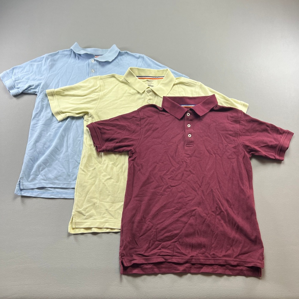 French Toast Polo Shirt Boys XL (14/16) Multi Performance Tennis Tail Lot of 3